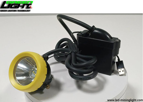 承認される軽いヘルメット再充電可能なLEDのヘッドライト15000lux 6.8Ahのセリウムを採鉱する安全LED