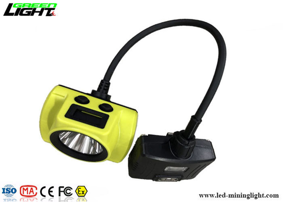 警告灯との半コード付き LED 鉱山の帽子ランプ 18000lux 3.7V ライト級選手