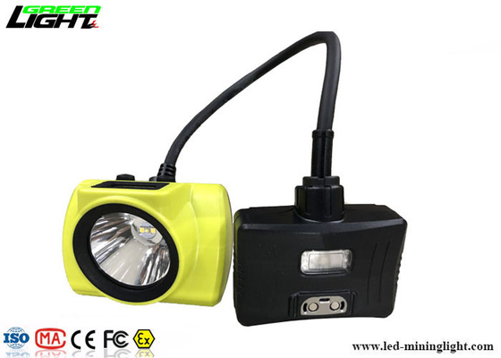 警告灯との半コード付き LED 鉱山の帽子ランプ 18000lux 3.7V ライト級選手