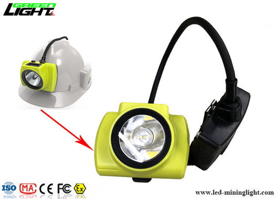 警告灯との半コード付き LED 鉱山の帽子ランプ 18000lux 3.7V ライト級選手