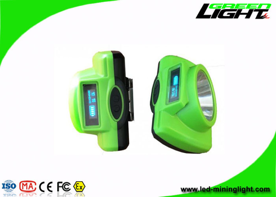 炭鉱のための13000-18000Lux 1.78W 480mA LED鉱山の帽子ランプ コードレス6.8Ah OLEDのスクリーン