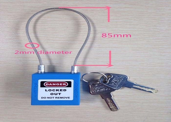 安全閉鎖は38のMm * 45のMmケーブル2つのMmにステンレス鋼* 20のMmのサイズ南京錠をかける