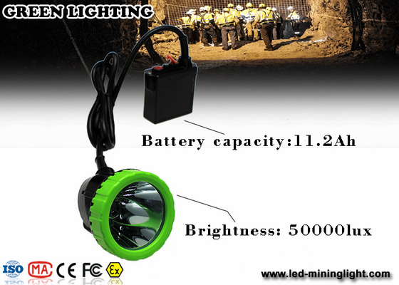 1500mA 3.7V再充電可能なLEDのヘッドライト鉱山の安全ランプIP67は防水する