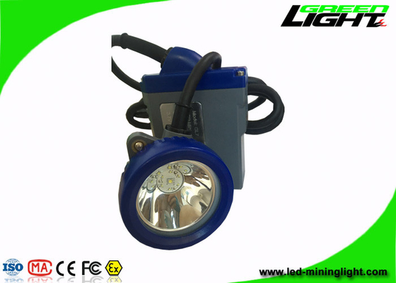 高い安全再充電可能なLEDヘッドライト、青および灰色の貝が付いているLED鉱山ランプ