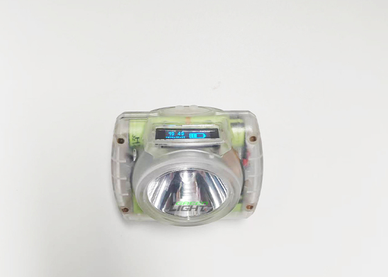 防爆型LEDコードレス鉱山ライト 充電式 IP68鉱夫用キャップランプ OLEDスクリーン付き 25000Lux