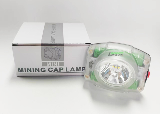 199g コンパクトサイズ 防水 LED ヘルメットランプ 鉱山用ヘッドランプ 23000lux 4.4W 強力な鉱山用ライト
