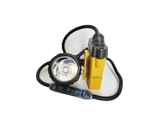 10.4Ah充電可能なリチウムイオン電池 鉱夫ヘルメットランプ IP68防水 3W鉱山キャップランプ