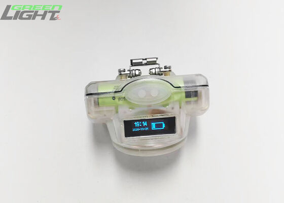 Rechargeable Coal Miners Cap Lamp 13000 Lux IP68 Waterproof Helmet Lamp with OLED Screen