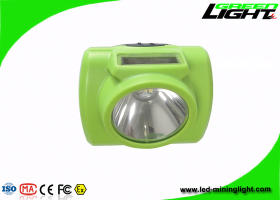 200g軽量LED鉱山のヘッドライトの  6.8Ah李-緑色のイオン電池