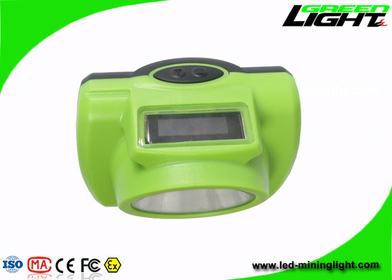 200g軽量LED鉱山のヘッドライトの  6.8Ah李-緑色のイオン電池