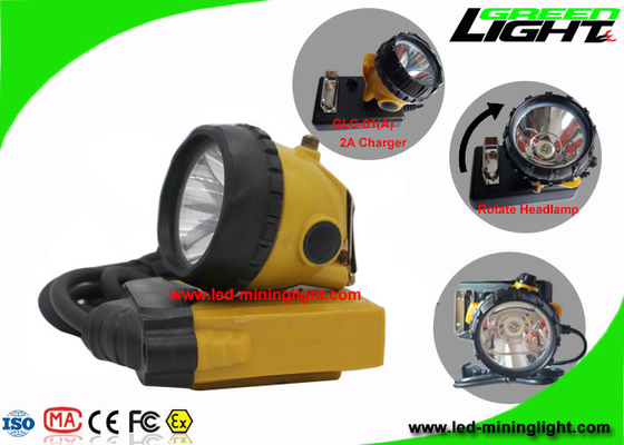高い安全性LED鉱山ライト帽子ランプ10.4Ahサムスン電池との25000ルクス
