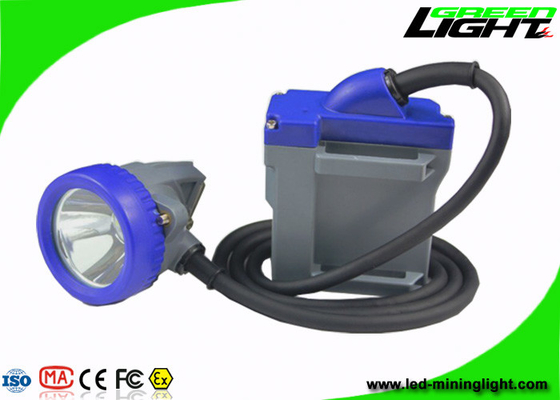 軽いワイヤーで縛られた電気帽子ランプIP68を採鉱する6.6Ah再充電可能なLEDは防水する