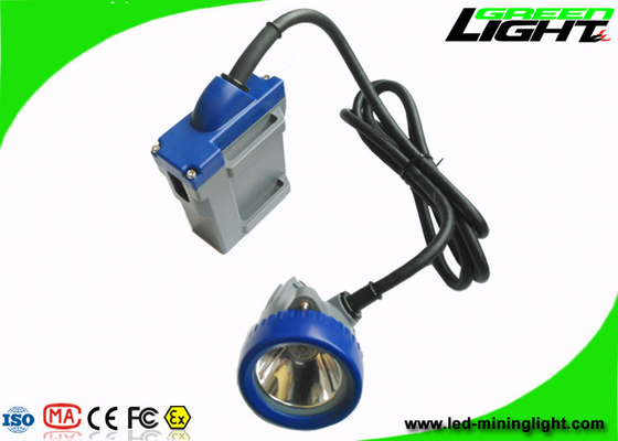 軽いワイヤーで縛られた電気帽子ランプIP68を採鉱する6.6Ah再充電可能なLEDは防水する