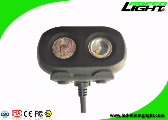 二重打撃の鋳造物のヘルメットのヘッドライト15000lux高いLllumination DulaのビームIP68