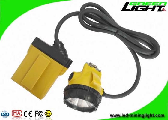3Wクリー族LED鉱山のヘルメットは低い電力の警告を用いる25000Lux 4光源レベルをつける