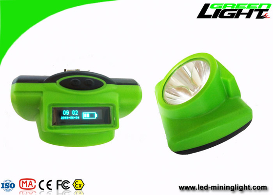 携帯用採鉱の帽子ライト ランプのOledスクリーン13000lux IP68 14-16hrs Wokingの時間