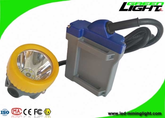 地下安全LED鉱山の軽い6.6Ah充電電池15000luxのヘッドライト