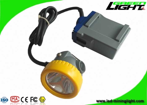 石炭の再充電可能な導かれたヘッドライト15000luxの高いビームは帽子ランプ6.6Ah電池を束ねた
