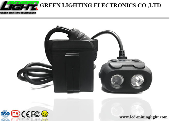 25000lux LED鉱山の軽い二重ビーム機能帽子ランプの取付け可能な位置方式