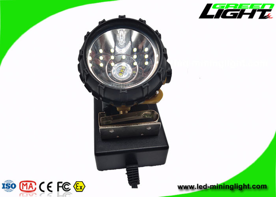 地下採鉱の帽子ライト高い明るさ15000luxのABS PC物質的な3.7V