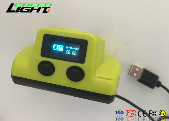 キャンプ軽いヘッドライトの磁気充電器が付いている地下の帽子ランプ18000luxを採取する