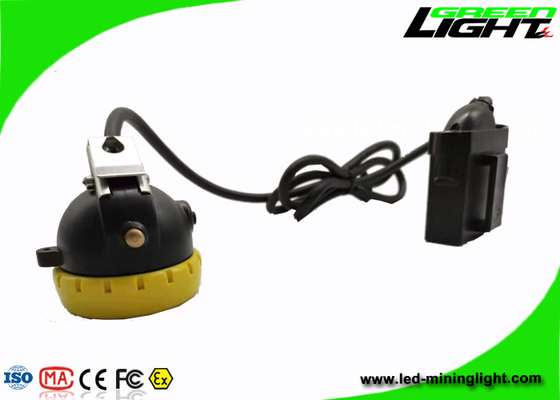 ケイ素 ボタンの帽子が付いている産業つくLED抗夫の帽子ランプ10000lux 7.8Ah電池