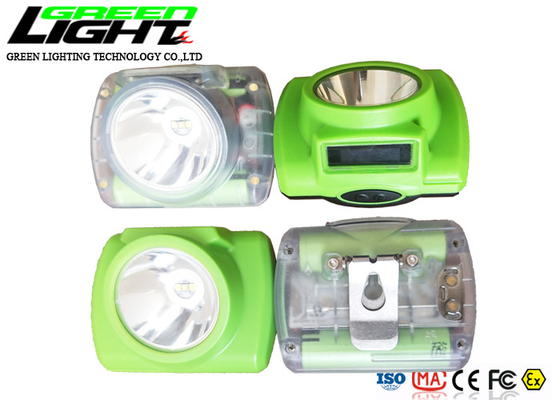 透明な場合15000luxのABS 385LUM LED抗夫の帽子ランプ