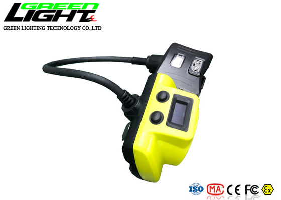 OLEDスクリーン6.8Ah電池18000lux 2.3W LED鉱山の帽子ランプ