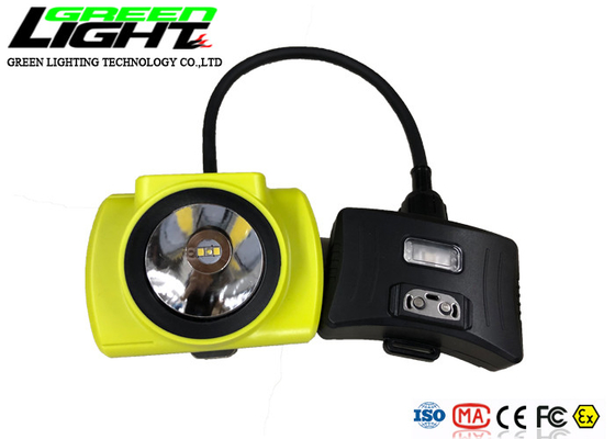 OLEDスクリーン6.8Ah電池18000lux 2.3W LED鉱山の帽子ランプ