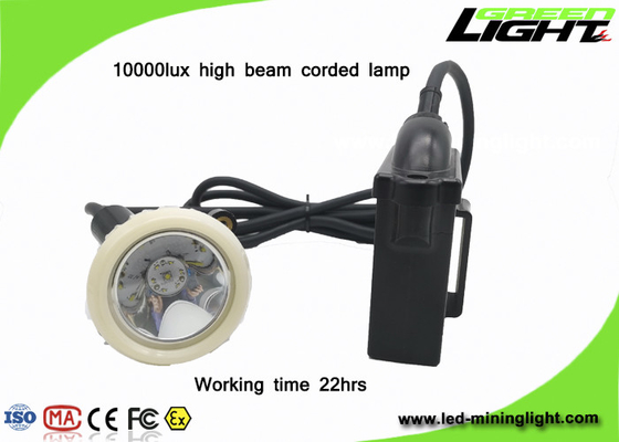 1.11W 10000lux 6.6Ahの再充電可能な採鉱の帽子ライト
