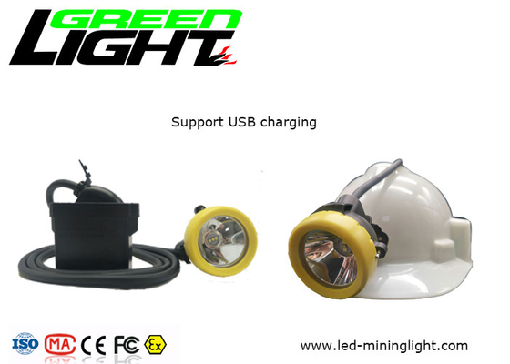 再充電可能な1.67W 6.6Ah 10000lux鉱山の帽子はGL5-Dをつける