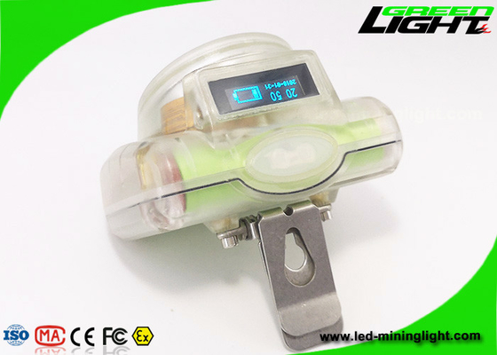 232lum 13000luxのOLEDスクリーンが付いているコードレス ヘルメットの帽子ランプ1.78W