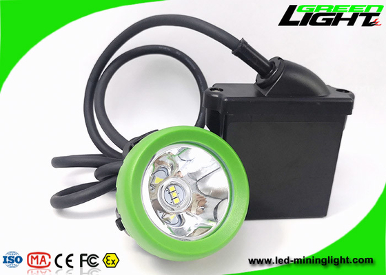 1.67W 10000lux LED鉱山の帽子ランプ6.6Ah再充電可能な抗夫ライト
