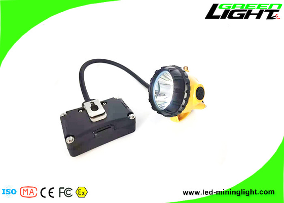 221lum 15000Luxは採鉱の帽子ランプ6.8Ah松下電器産業電池2の充満方法を導いた鉱山のための標識燈のヘッドライトを束ねた