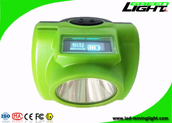 炭鉱のための13000-18000Lux 1.78W 480mA LED鉱山の帽子ランプ コードレス6.8Ah OLEDのスクリーン