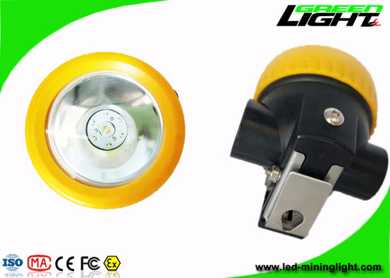 0.74W携帯用LED鉱山ライト96lum 5000Lux PTCは再充電可能な抗夫の炭化物のヘッドライトを保護した
