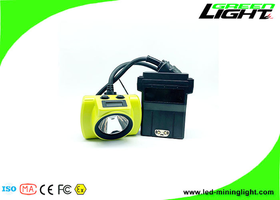 OLED 13.6Ah 再充電可能な LED 採鉱ランプ 25000 ルクスの石炭鉱夫の帽子ライト 18hrs 長い作業時間