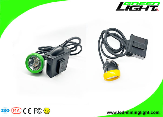 10000 ルクス 18 時間 7800 mAh LED マイナーズ キャップ ランプ、コード付き、低電力警告機能付き