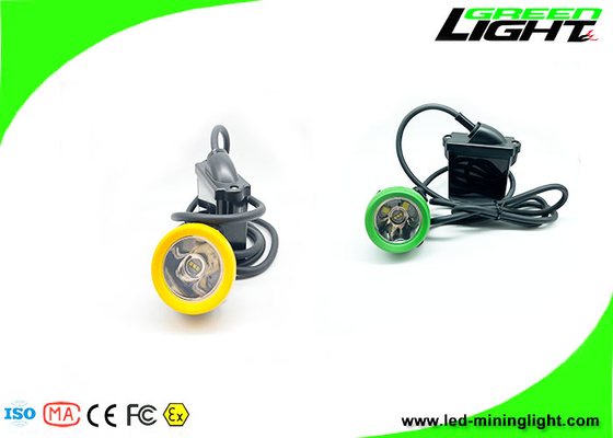 10000 ルクス 18 時間 7800 mAh LED マイナーズ キャップ ランプ、コード付き、低電力警告機能付き