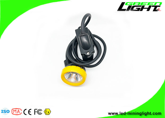 10000 ルクス 18 時間 7800 mAh LED マイナーズ キャップ ランプ、コード付き、低電力警告機能付き