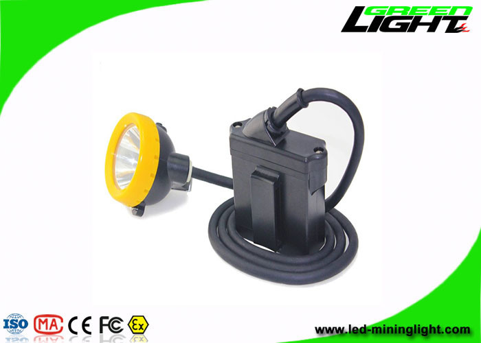 10000 ルクス 18 時間 7800 mAh LED マイナーズ キャップ ランプ、コード付き、低電力警告機能付き