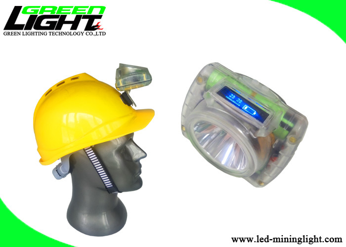 コードレス LED マイニング ヘッドランプ デジタル OLED ディスプレイ 5V 2A 石炭採掘キャップ ランプ