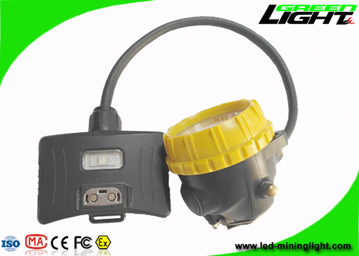 Saftyロープが付いている半束ねられたLED鉱山ライト6.8Ah IP68 1200の電池周期