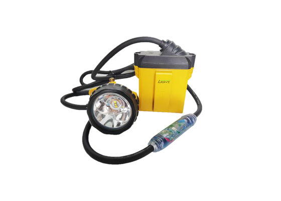 25000ルクス LED鉱山用安全キャップランプ 10.4Ah 充電式 SAMSUNGバッテリー 鉱山用キャップランプ、点滅警告灯付き