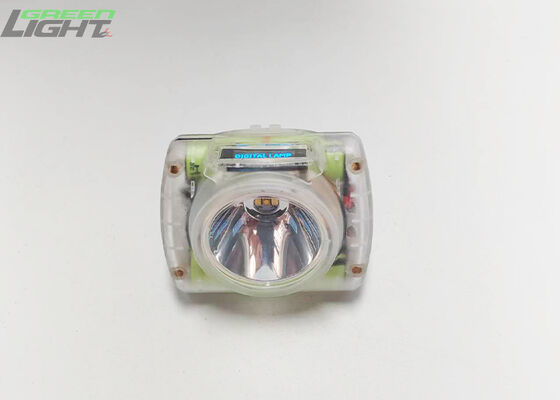 再充電可能な石炭鉱山者キャップランプ 13000 Lux IP68 OLED画面付き防水ヘルメットランプ